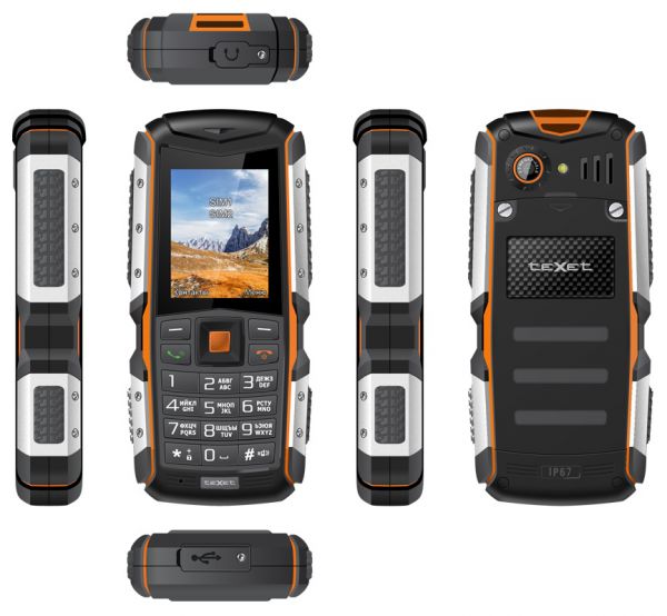 Мобильный телефон teXet TM-513R Black/Orange черный, оранжевый