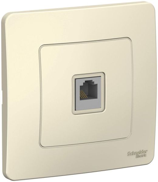 Розетка Schneider Electric BLNIS011002 Blanca молочный