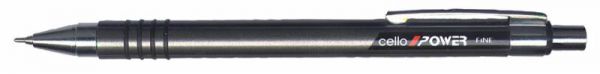 Шариковая ручка Cello POWER автомат. 0,6mm цвет корпуса ассорти синие чернила коробка